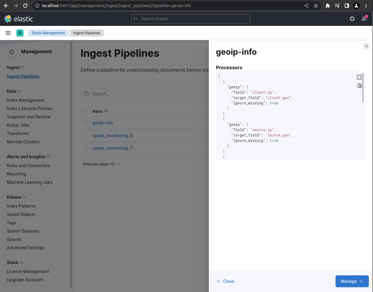 Pipeline configuration